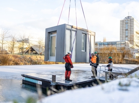 installatie drijvend kantoor 2